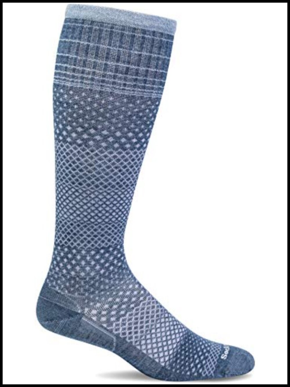 Merino Wool Bamboo Compression Knee-High Socks 15-20mmHg Graduated Support